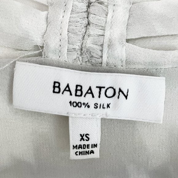 Babaton | 100% Silk | Sleeveless Print Top | XS - Picture 3 of 3